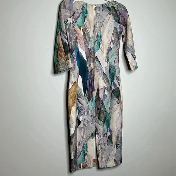 Elegant H&M hm Pastel Colors Dress Size 6 Small Slender Fit - Picture 11 of 12